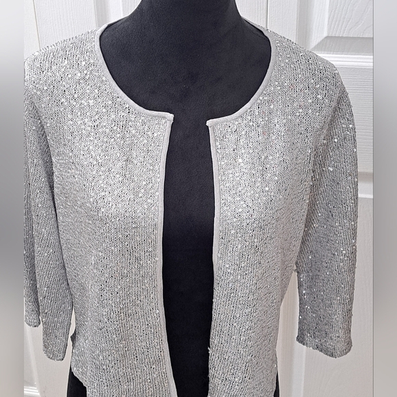 Alfani Women's Sequin Cardigan  Size M - Picture 4 of 7